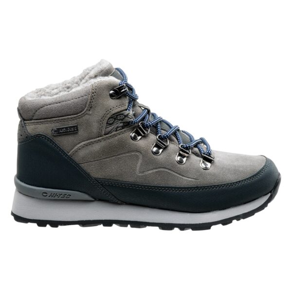 Damskie Buty zimowe MIDORA MID WP WO'S HI-TEC - MIDDLE GREY/DARK GREY/LAKE BLUE - outdoorowe.pl