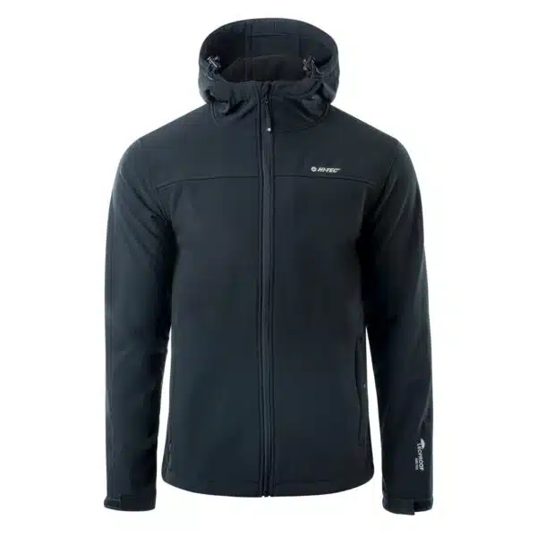 Męski Softshell KARS HI-TEC - BLACK/BLACK - outdoorowe.pl