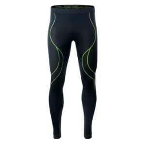 Męskie Kalesony termoaktywne IKAR BOTTOM HI-TEC - BLACK / LIME PUNCH - outdoorowe.pl