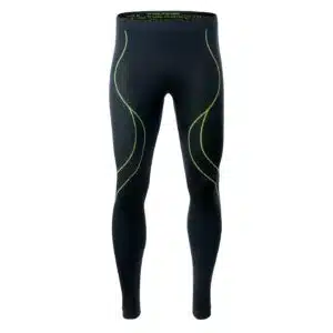 Męska Bluzka termoaktywna IKAR BOTTOM HI-TEC - BLACK / LIME PUNCH - outdoorowe.pl