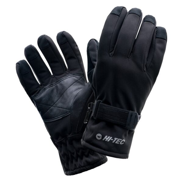 Męskie Rękawiczki LANSA HI-TEC - BLACK - outdoorowe.pl