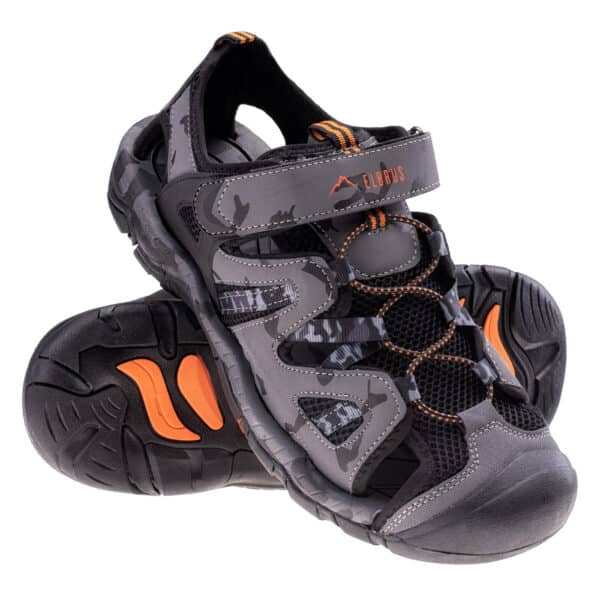 Męskie Sandały LOMERO ELBRUS - GREY/BLACK/ORANGE - outdoorowe.pl