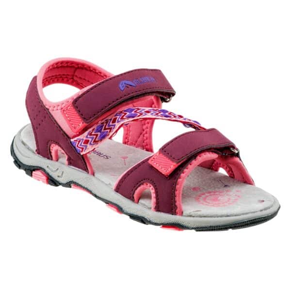 Dziecięce Sandały EMELO JR ELBRUS - WATERMELON RED/VIOLET/PURPLE - outdoorowe.pl