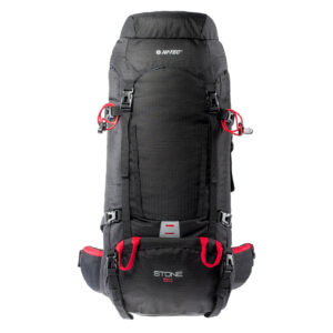 Plecak STONE 50 HI-TEC - BLACK/HIGH RISK RED - outdoorowe.pl