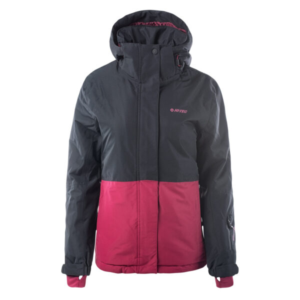 Damska Kurtka ocieplana LADY NAMPA HI-TEC - ANTHRACITE/BEET RED - outdoorowe.pl