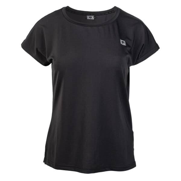 Damska Koszulka z krótkim rękawem ARIE WMNS IQ CROSS THE LINE - BLACK - outdoorowe.pl