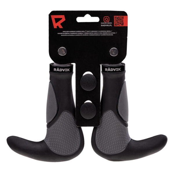 Chwyty rowerowe 2GRIP RADVIK - BLACK/GREY - outdoorowe.pl