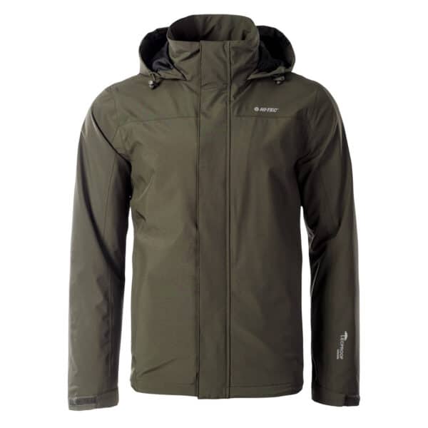 Męska Kurtka przejściowa ORATI HI-TEC - BLACK OLIVES/BLACK - outdoorowe.pl