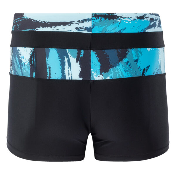 Męskie Bokserki kąpielowe TAHU AQUAWAVE - BLACK/SEA PRINT